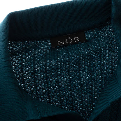 NÓR Ribbed Knit Polo — Horizon