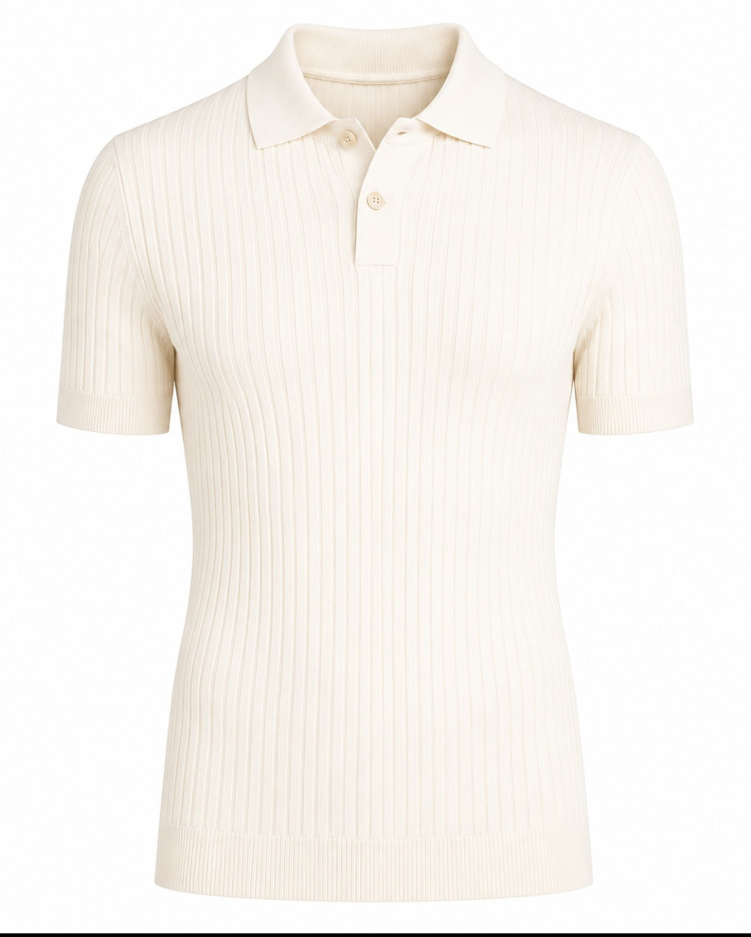 NÓR Ribbed Knit Polo